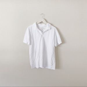 VINTAGE! 90s! OVERSIZED WHITE POLO T SHIRT!